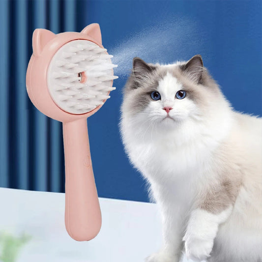 Multifunctional Steam Cat Grooming Brush-3