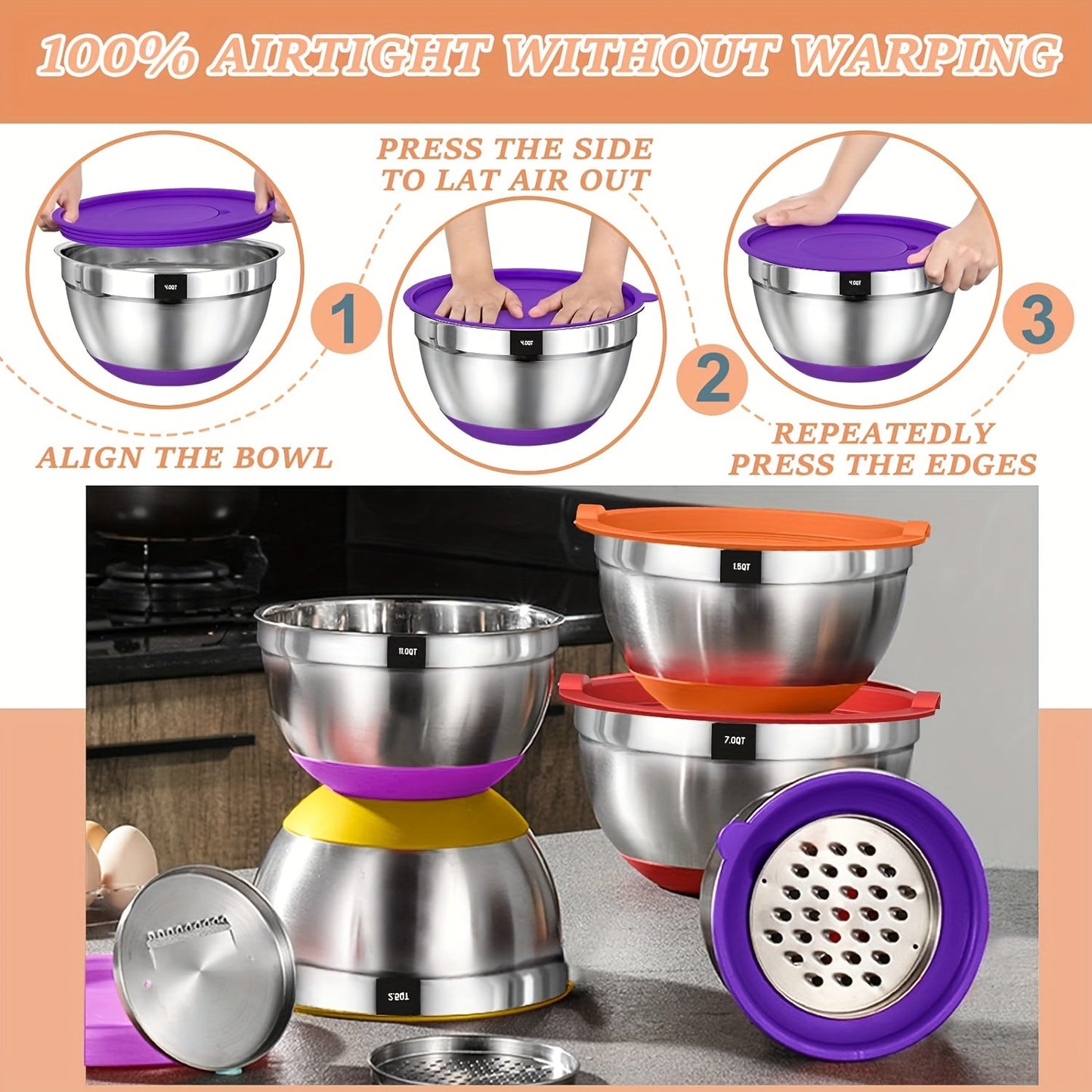 Stainless Steel Mixing Bowls Set-1